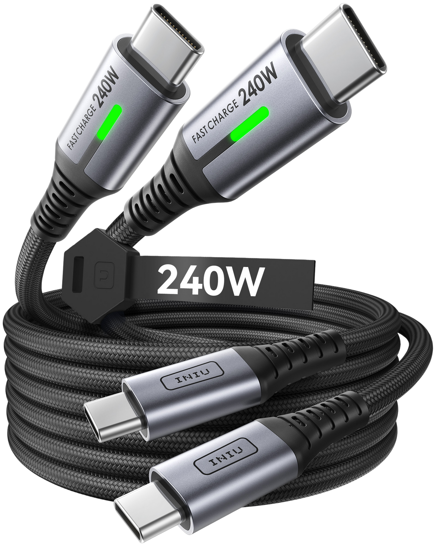 INIU Kabel USB C do C D7CC 240 W (6,6 stopy, 2 sztuki)