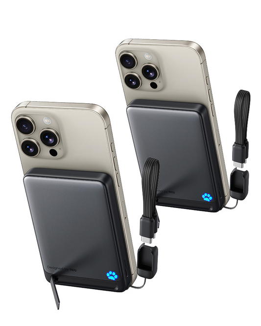 INIU SnapGo P73-E1 Wireless Charger Qi2 15W 10000mAh (2-Pack)