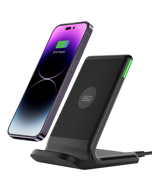 INIU I211 15W Qi-Certified Wireless Charger with Sleep-Friendly Adaptive Light