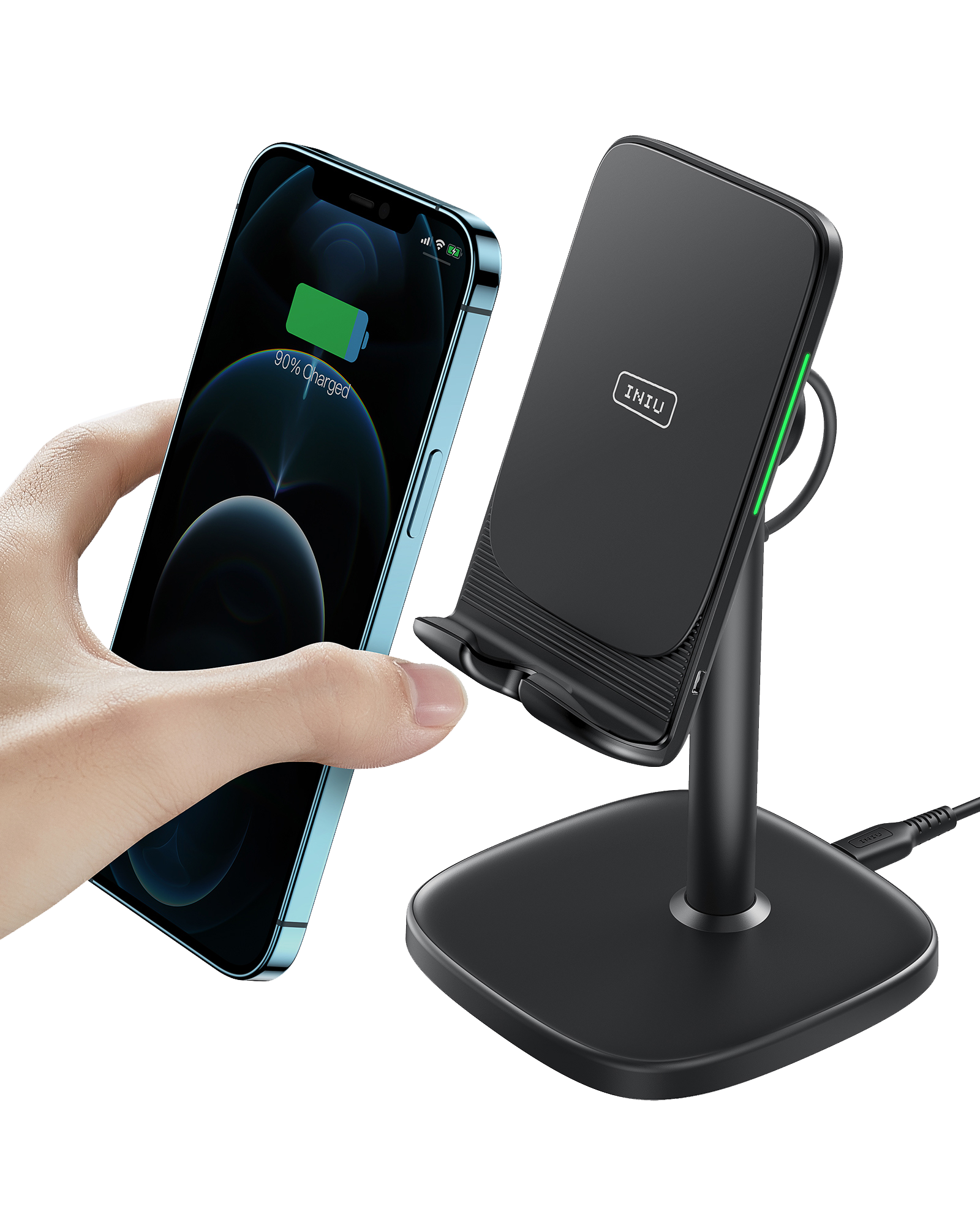 INIU I212 Adjustable 15W Fast Wireless Charger