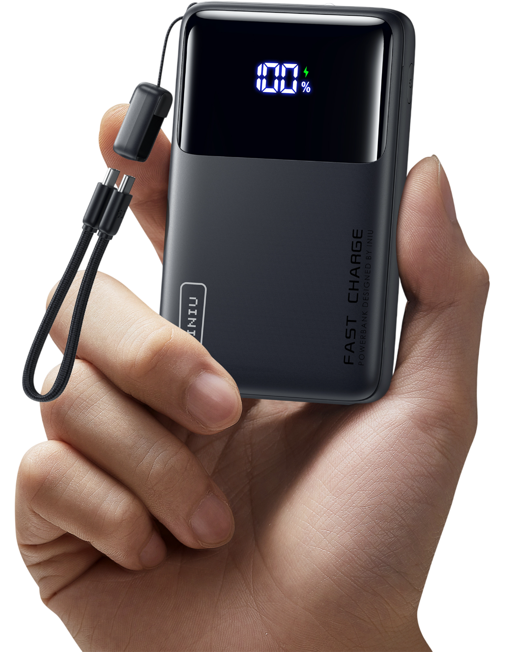 INIU P55-E2 Power Bank with Fast Charging - 100% Charge Display