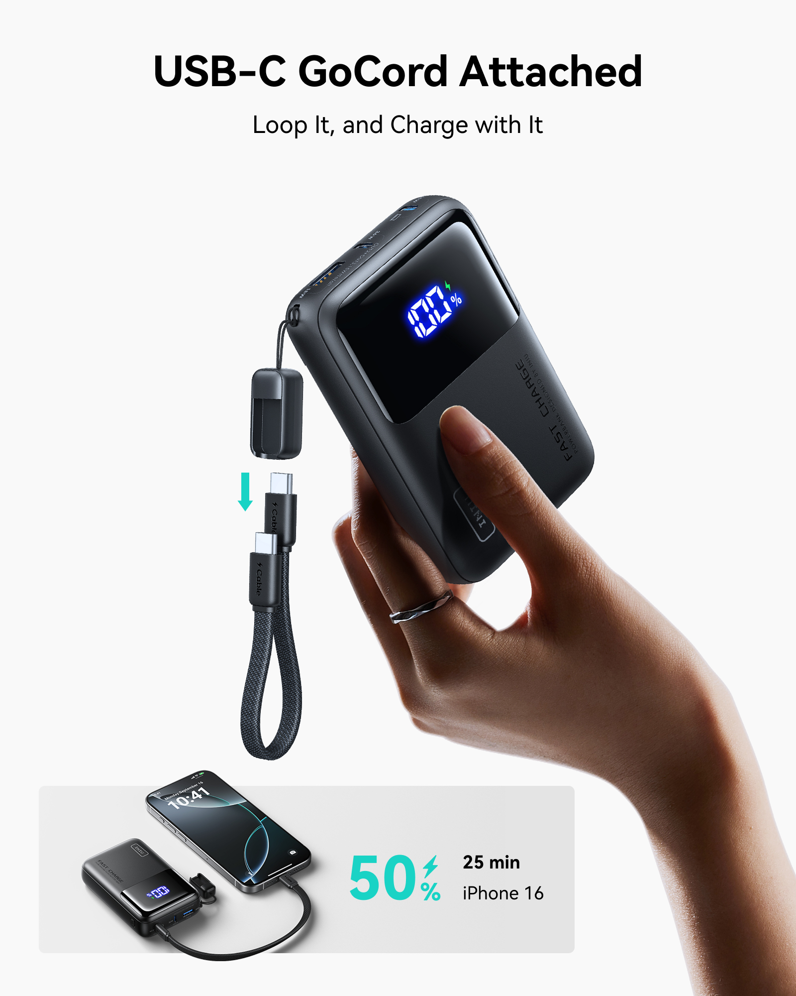 INIU Cougar P62-E1 Power Bank Smallest 65W 20000mAh