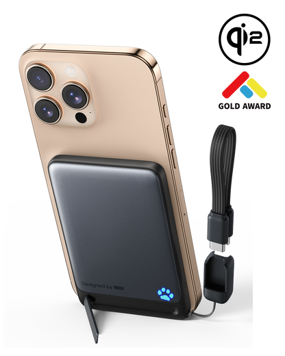 INIU Powerbank SnapGo P71-E1 Magsafe Qi2 15 W, najcieńszy, 5000 mAh