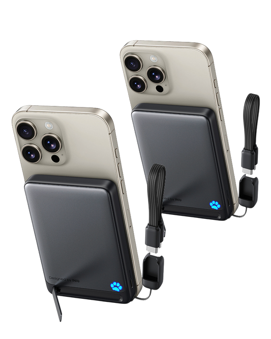 INIU SnapGo P73-E1 Wireless Charger Qi2 15W 10000mAh (2-Pack)