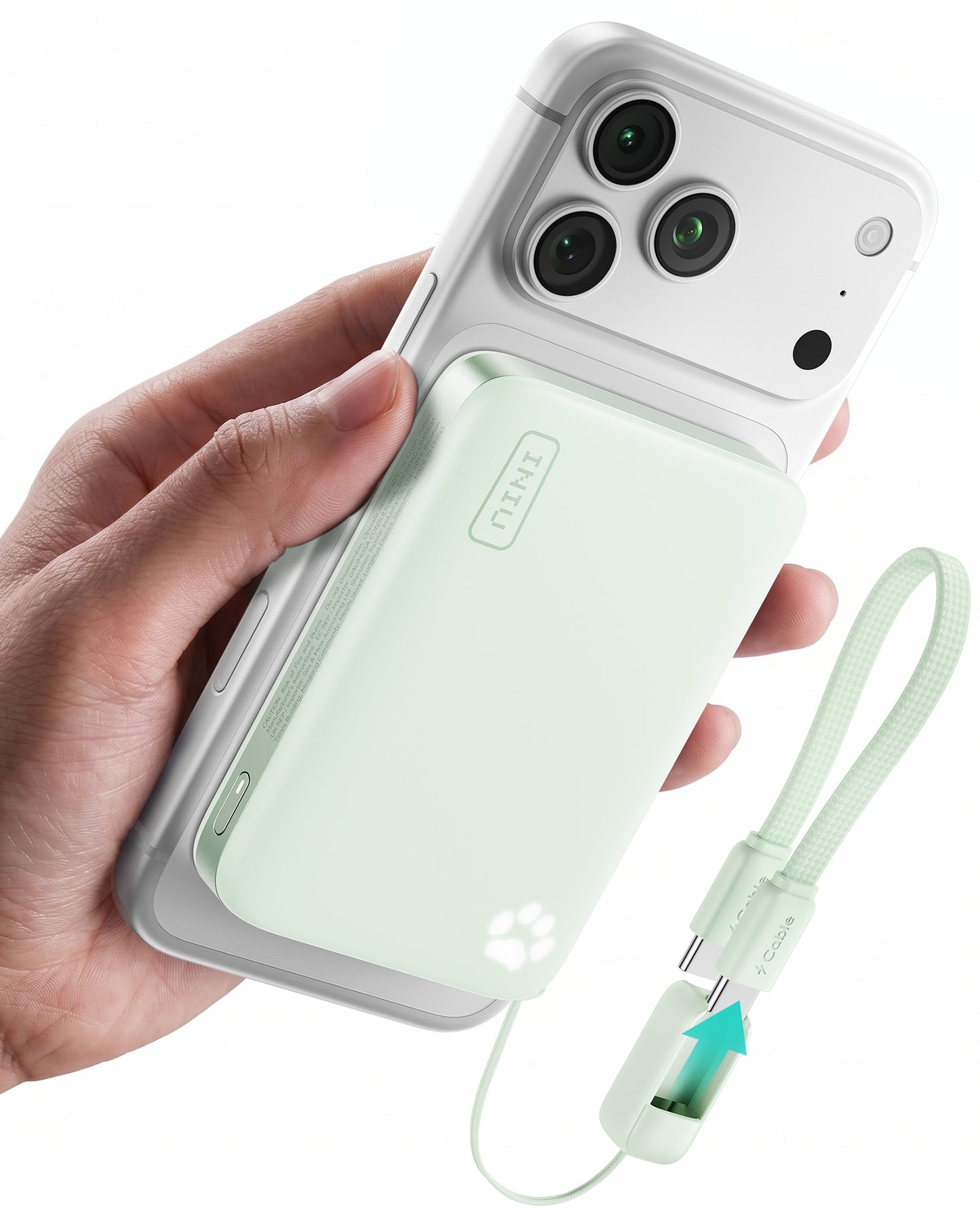 INIU SnapGo Compact Magnetic Power Bank 10000mAh 25W, Qi2.2 MagSafe