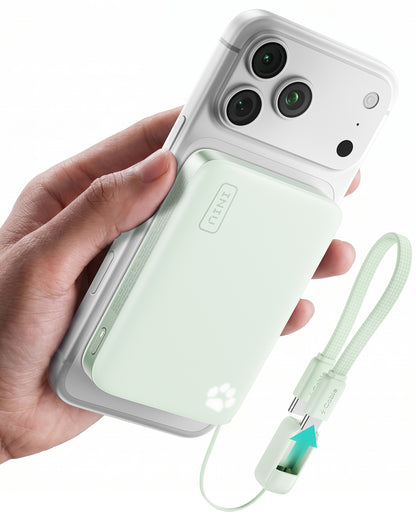 INIU SnapGo Compact Magnetic Power Bank 10000mAh 25W, Qi2.2 MagSafe