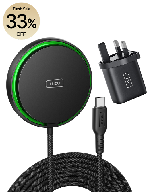 INIU Ładowarka Magsafe WI213, szybkie ładowanie 15 W z wentylatorem chłodzącym