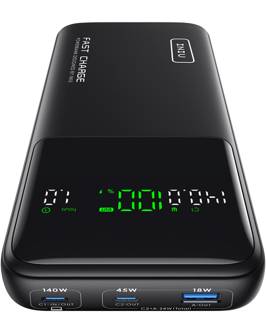 INIU B64 140W 27,000mAh, Fast Charge 1,000+ Devices, 140W Max Output from One Port