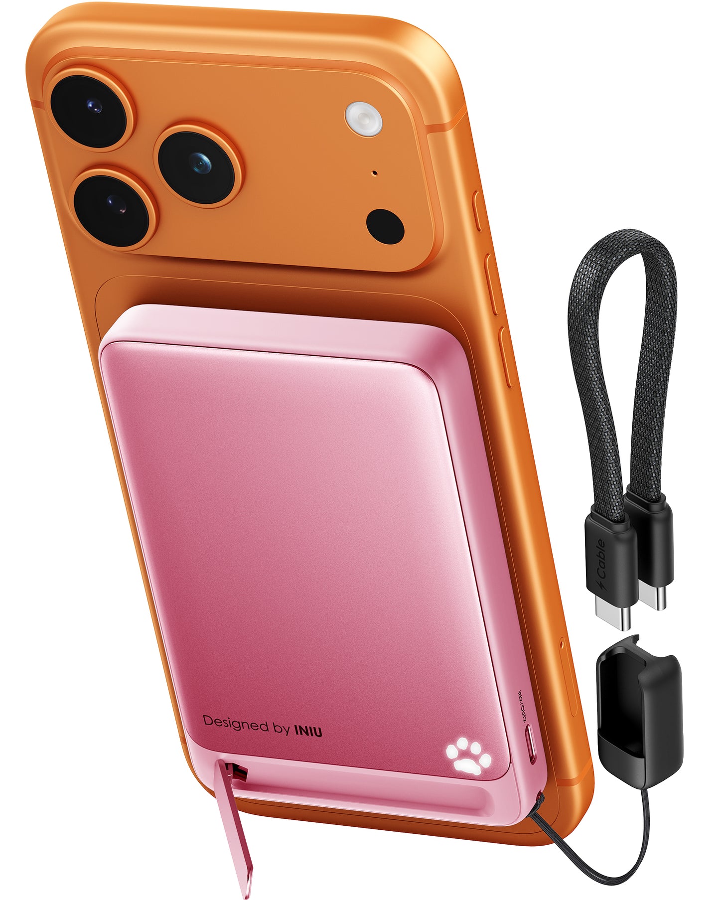 INIU SnapGo Magnetic Power Bank 10000mAh 15W, Qi2 MagSafe