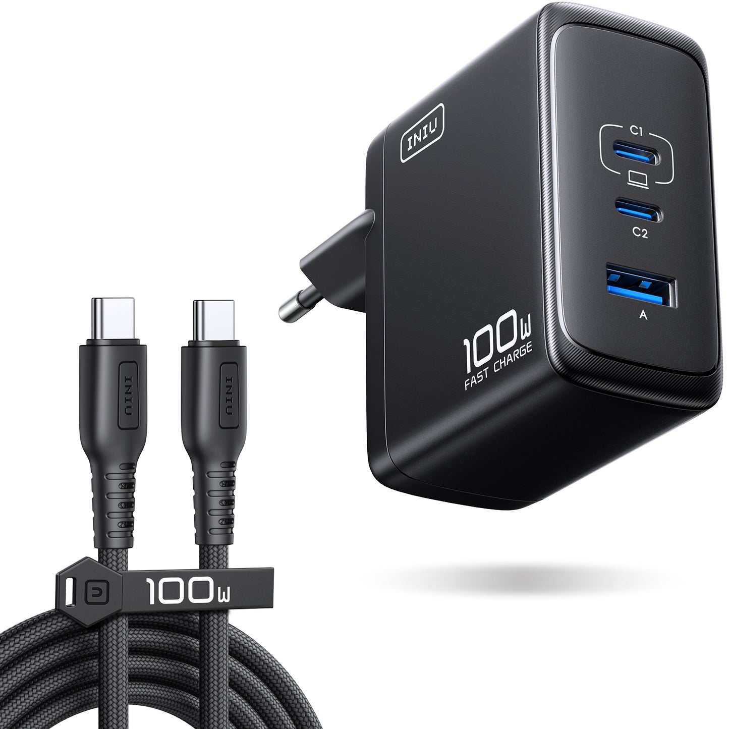 INIU A11 100W 3-Port GaN Charger